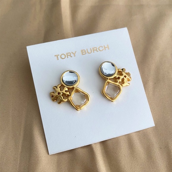 Tory Burch “Roxanne” Cluster Stud Earrings - Picture 2 of 8
